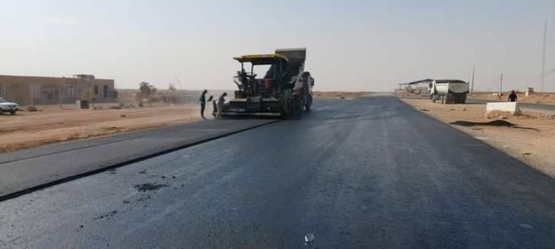 استمرار العمل بمشروع إنشاء الممر الثاني لطريق مركز محافظة كربلاء – الرزازة - الاخيضر