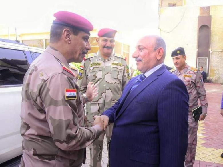 محافظ كربلاء يتباحث مع رئيس اركان الجيش ملفات امنية مهمة