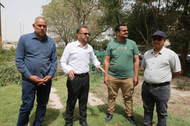 بتوجيه من محافظ كربلاء.. البلدية تباشر تأهيل الحديقة الجانبية في حي الأسرة