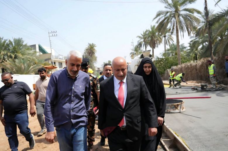 محافظ كربلاء يتفقد عكد بليبل ويؤكد تسريع العمل وفق المواصفات القياسية