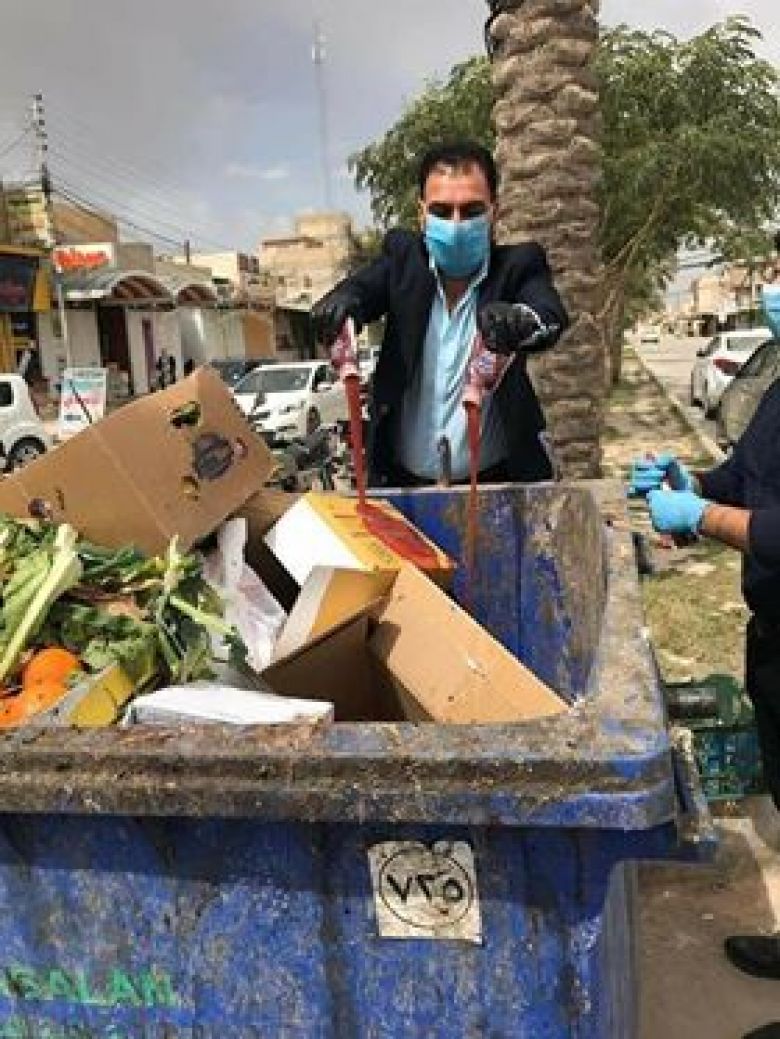 صحة كربلاء تضبط وتتلف (3) أطنان من المواد الغذائية لعدم صلاحيتها للاستهلاك البشري