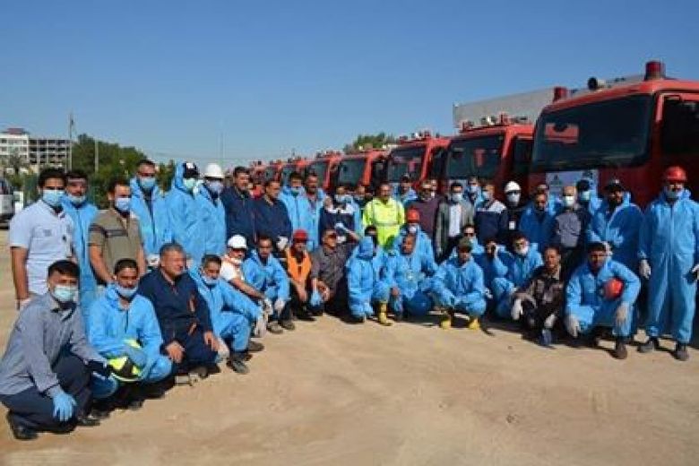 المنتجات النفطية تقوم بحملة تعفير لمناطق وأحياء كربلاء المقدسة