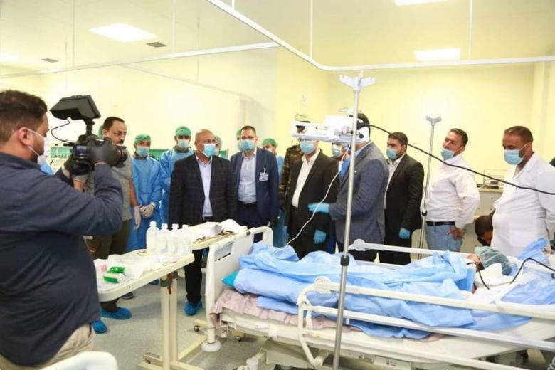 محافظ كربلاء المقدسة يتفقد مستشفى الهندية العام ويؤكد على الإهتمام بالجانب الصحي