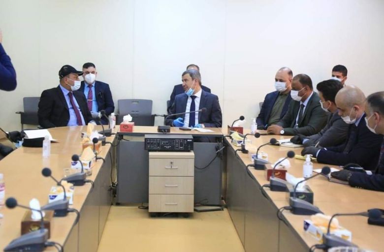 الخطابي يستقبل وزير النفط العراقي في مشروع مصفى كربلاء النفطي