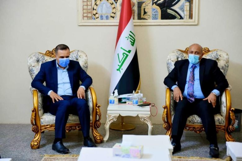 محافظ كربلاء المقدسة يلتقي حازم الخالدي لبحث اليات استحصال مخصصات المحافظة