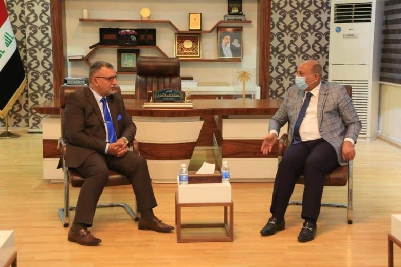 محافظ كربلاء المقدسة يستقبل رئيس مجلس الخدمة الاتحادي لتطوير الواقع الاداري في المحافظة