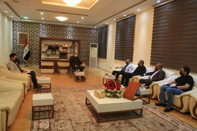 محافظ كربلاء المقدسة يلتقي بوفدي مفوضية الإنتخابات وحقوق الانسان في كربلاء
