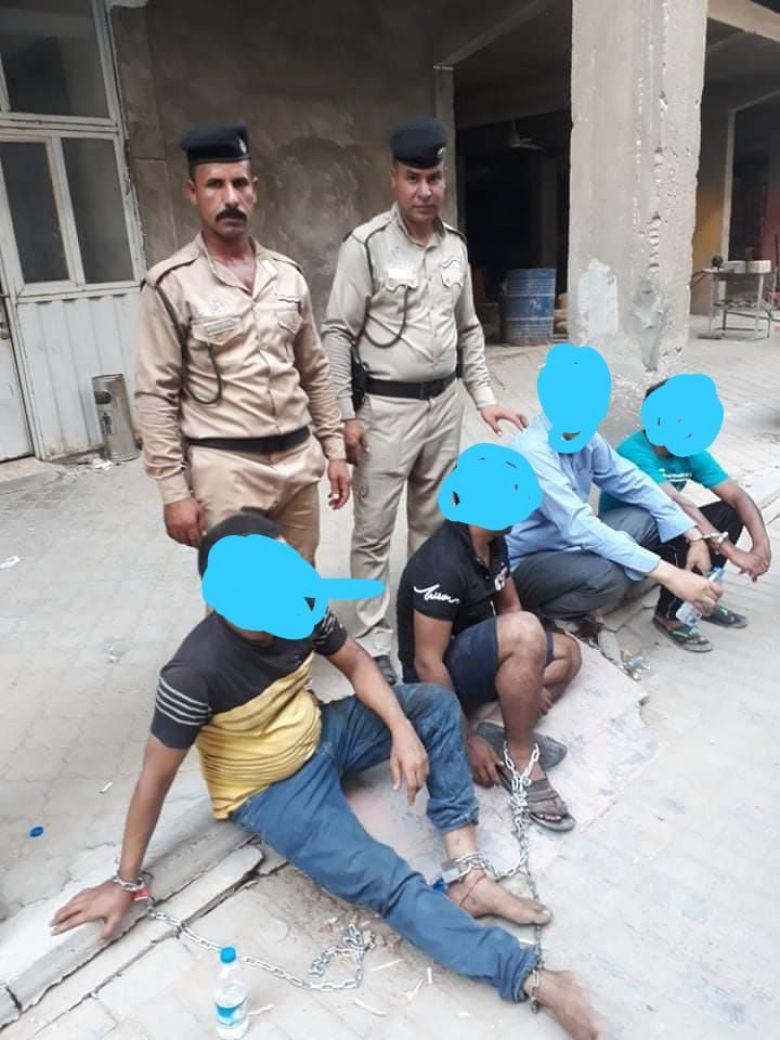 شرطة كربلاء تلقي القبض على بنغلادشين قاموا بتعذيب شخص آخر وتصويره