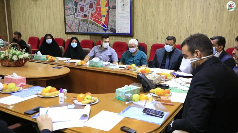 بحضور نائب المحافظ، بلدية وماء كربلاء في جلسة حوارية لتحسين الخدمات