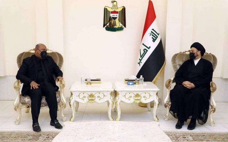 الحكيم يستقبل الخطابي ويعبر عن اعجابه بحركة الاعمار في كربلاء المقدسة