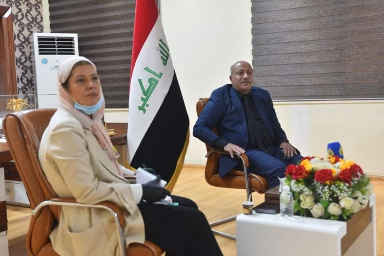 انشاء مركز للتدريب والتطوير في كربلاء ، من نتائج لقاء الخطابي مع رئيس الهيأة الوطنية للاستثمار