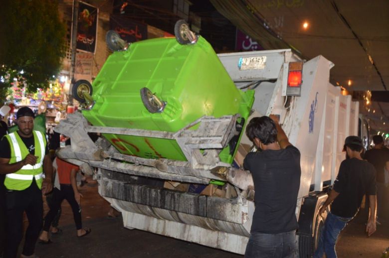 بلدية كربلاء ترفع مايقارب ال ٦٥٠٠ طن من النفايات خلال ستة أيام على بدء خطتها الخدمية