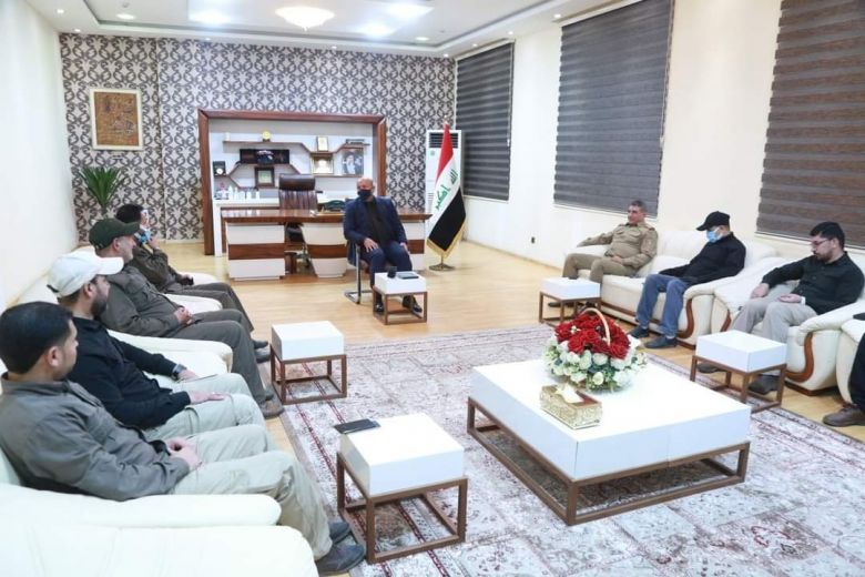 الخطابي يستقبل وفد هيأة الحشد الشعبي لبحث خطط زيارة  الأربعين
