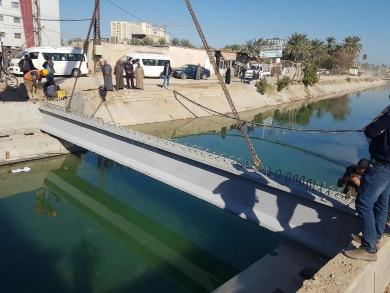 طرق وجسور كربلاء تواصل العمل بمشروع  تعريض  جسري باب بغداد