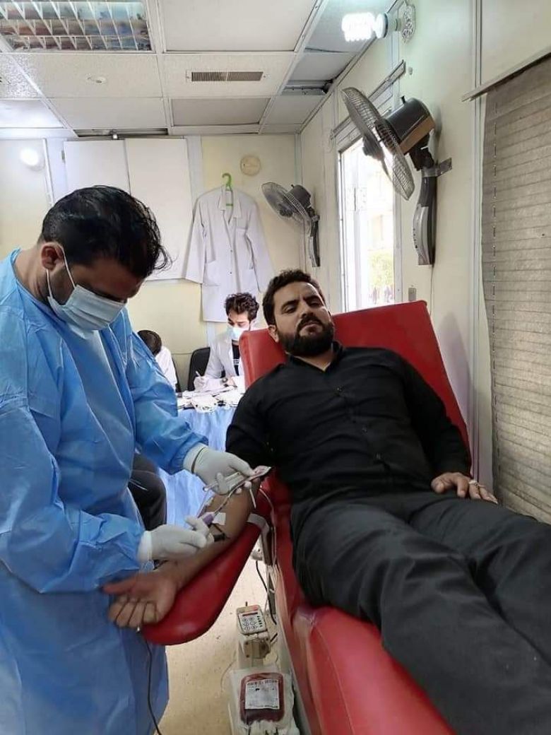 مصرف الدم الرئيسي في كربلاء يجمع أكثر من ( 35 ) ألف قنينة دم خلال العام 2020