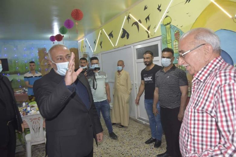 دعماً منه لشريحة المسنين...محافظ كربلاء المقدسة يزور دار رعاية المسنين ويتناول وجبة الافطار معهم
