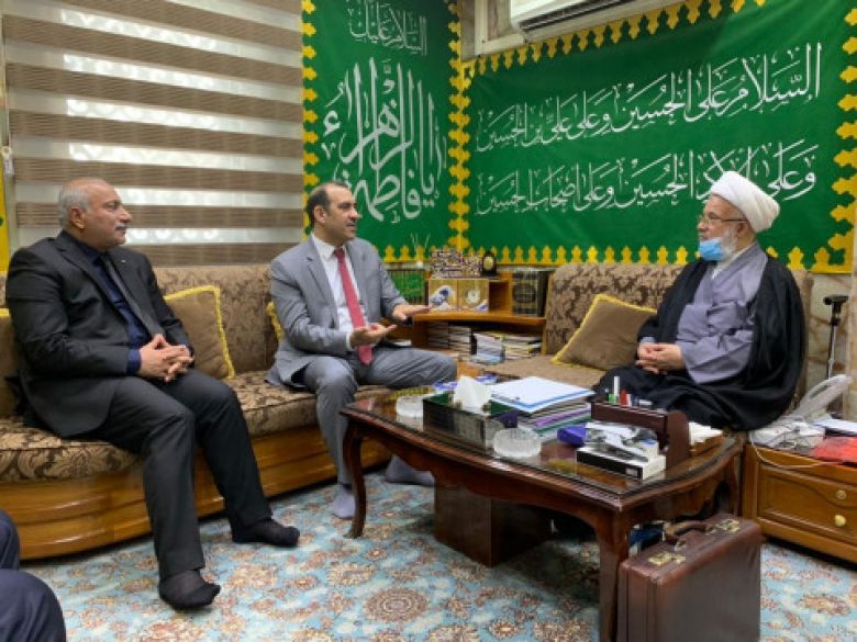 محافظ كربلاء المقدسة و وزير التخطيط العراقي في ضيافة العتبات المقدسة في المحافظة