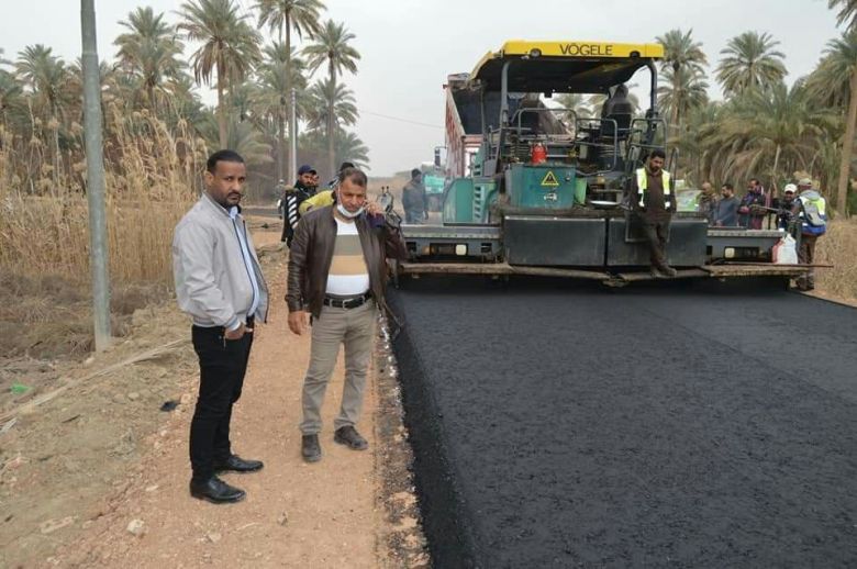 مديرية طرق وجسور كربلاء المقدسة تشرف على مشروع الكرجي في قضاء الحسينية