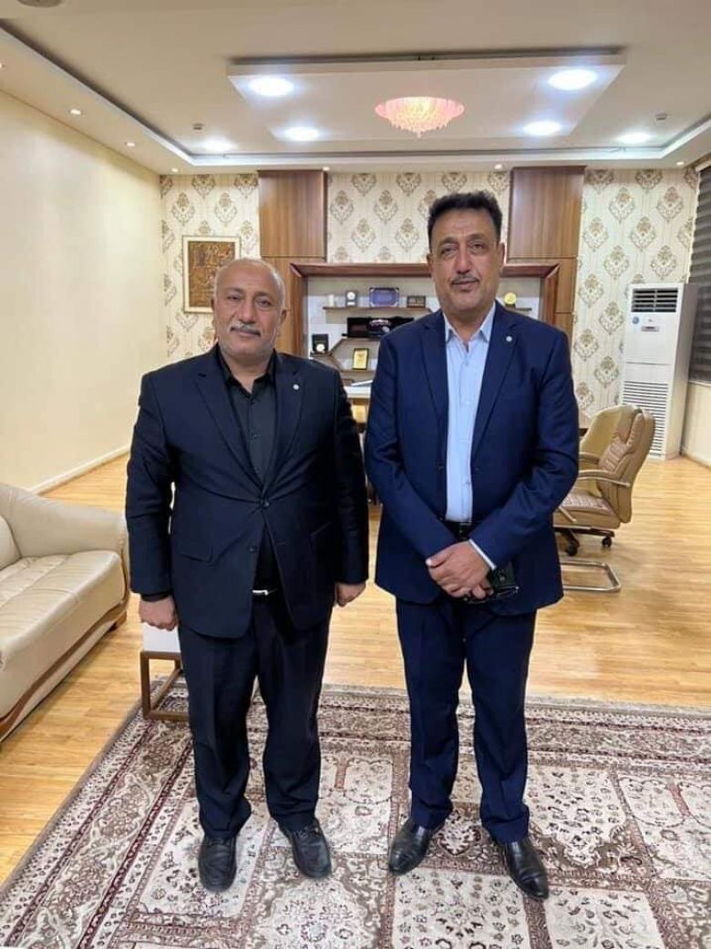 الخطابي يدعم نادي كربلاء بمبلغ مالي