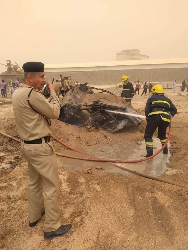 الدفاع المدني ينقذ اربعة اشخاص من حادث سير مروع في كربلاء