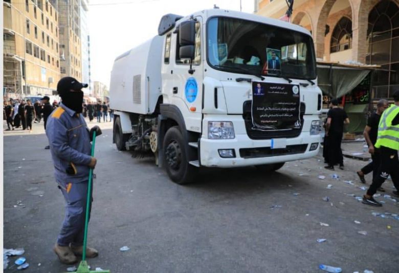 بلدية الحر تستنفر جهدها الخدمي والالي استعداداً لزيارة الاربعين