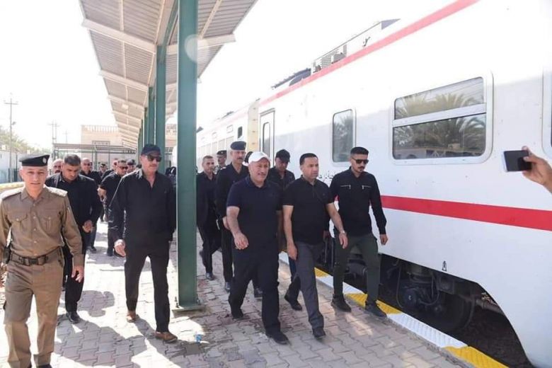 محافظ كربلاء يتفقد محطة القطار وعملها في المحافظة