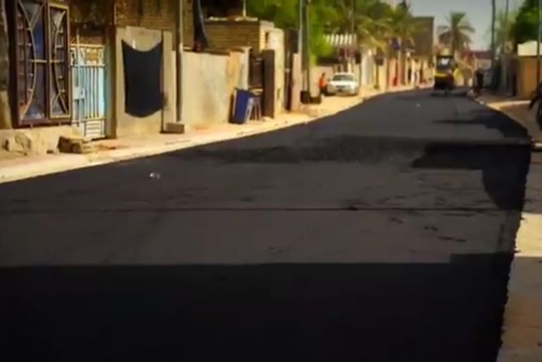 بلدية كربلاء تباشر بتبليط شوارع حيوية في المحافظة