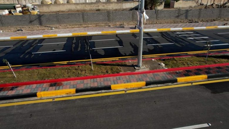 محافظ كربلاء يفتتح مشروع تطوير شارع الرجيبة في قضاء الجدول الغربي