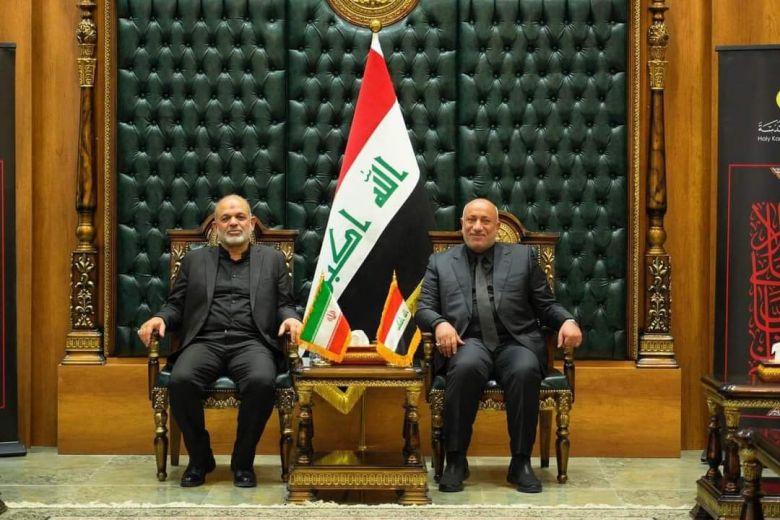 محافظ كربلاء يتباحث مع وزير الداخلية الايراني عددا من الملفات المشتركة بين البلدين