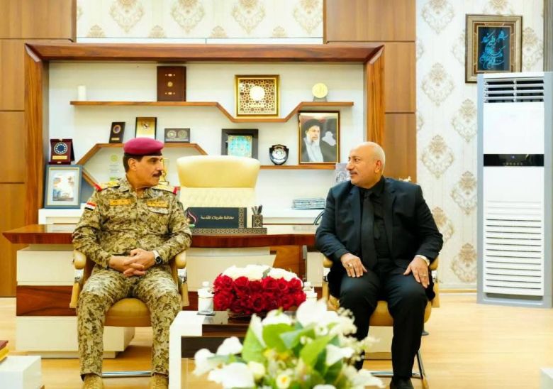 لمناقشة خطة الأربعين الأمنية.. محافظ كربلاء يستقبل رئيس أركان الجيش