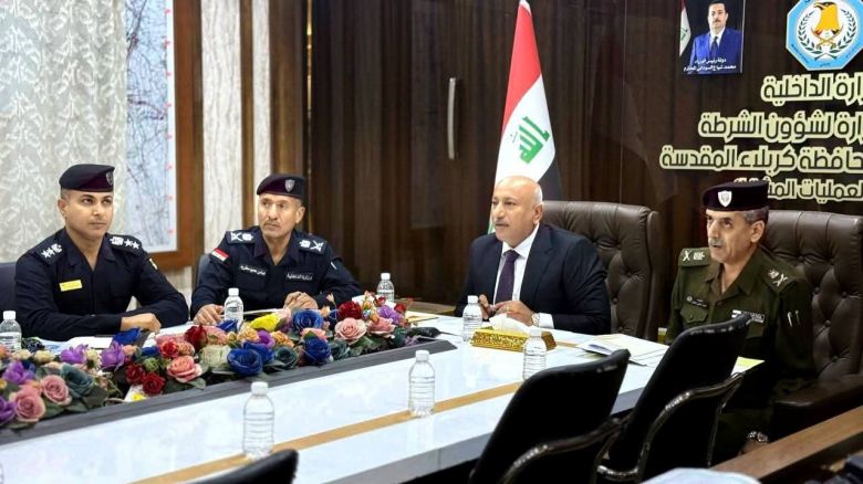 محافظ كربلاء المقدسة يشارك في اجتماع موسّع لبحث إجراءات السلامة العامة