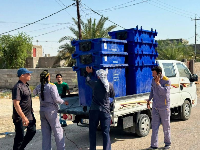 بلدية عين التمر توزع أكثر من 250 حاوية للحفاظ على نظافة المدينة