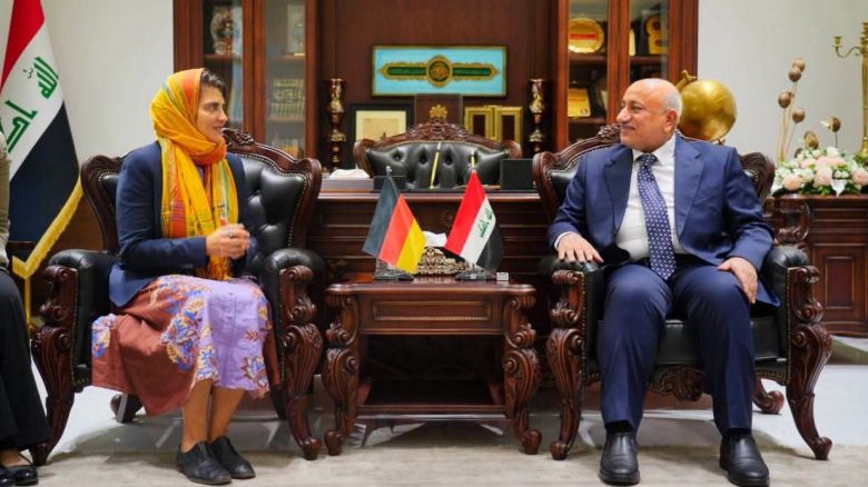 محافظ كربلاء يبحث مع القائم بأعمال السفارة الألمانية تعزيز التعاون التكنولوجي والزراعي